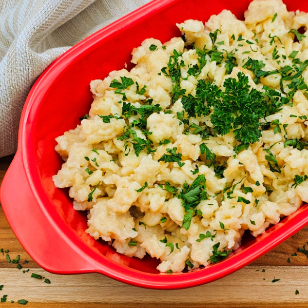 Oma's German Spätzle Recipe ~ Homemade Noodles