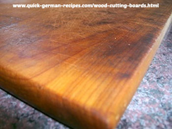 Stained and 'burned' cutting board? Here are Oma's tips on how to get your favorite cutting boards back into shape!