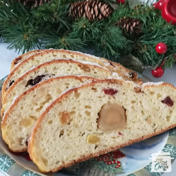 Marzipan Stollen (no yeast)