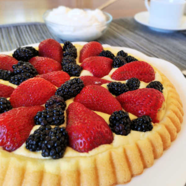 Oma's Obsttorte German Fruit Flan Recipe