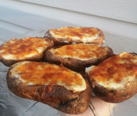Air fryer twice baked potatoes, Luftfritteuse zweimal gebackene Kartoffeln!
