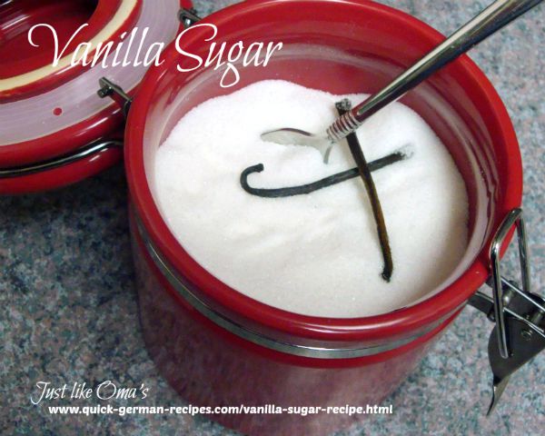 Vanilla Sugar Recipe made Just like Oma